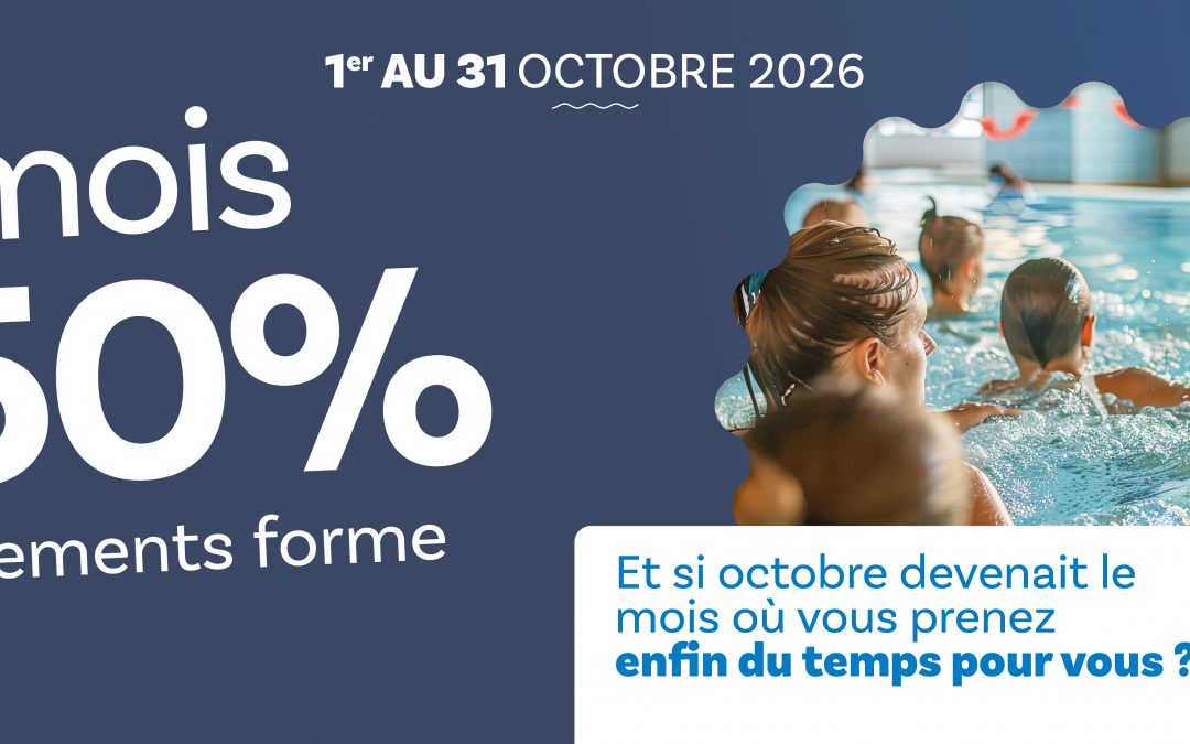 1ᵉʳ MOIS À -50% SUR L&rsquo;ABONNEMENTS FORME